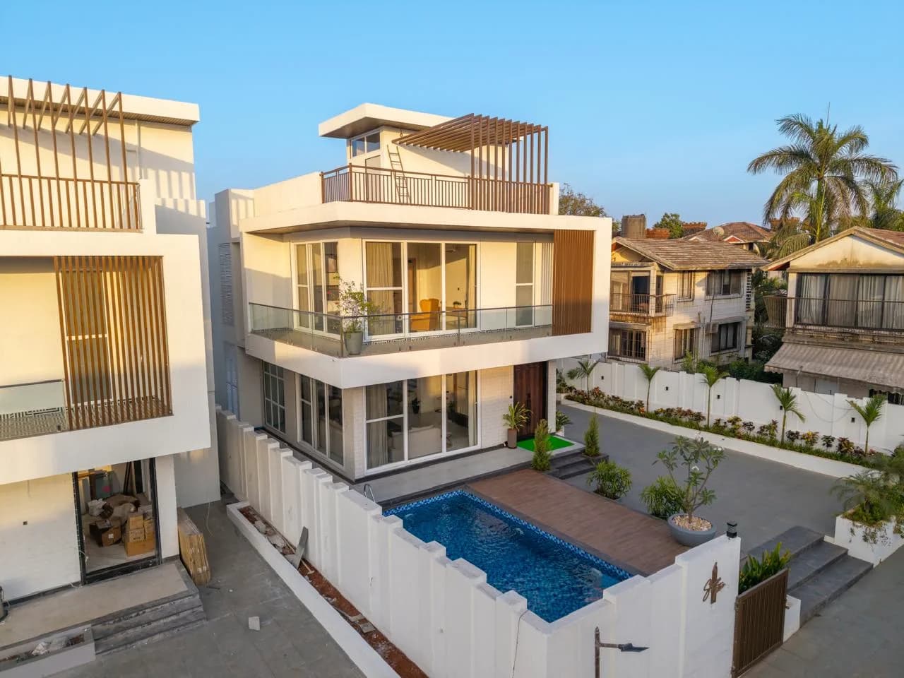 Villa exterior & private pool
